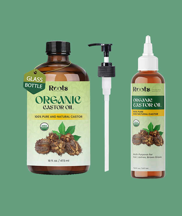 Roots Organic Castor Oil – Wellness Bundle